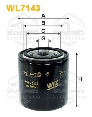 Фільтр масляний двигуна NISSAN WL7143/OP581 (вир-во WIX-FILTERS)