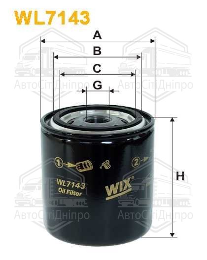 Фільтр масляний двигуна NISSAN WL7143/OP581 (вир-во WIX-FILTERS)