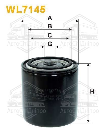 Фільтр масляний двигуна TOYOTA, SUZUKI, SUBARU OP583/WL7145 (вир-во WIX-FILTERS)
