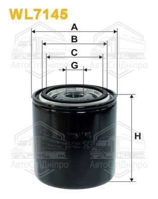 Фільтр масляний двигуна TOYOTA, SUZUKI, SUBARU OP583/WL7145 (вир-во WIX-FILTERS)