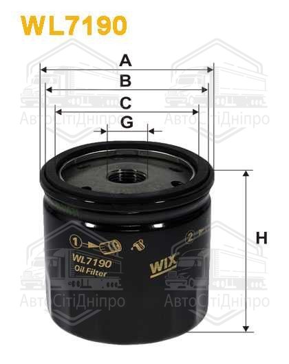 Фільтр масляний двигуна OPEL ASTRA WL7190/OP630 (вир-во WIX-FILTERS)