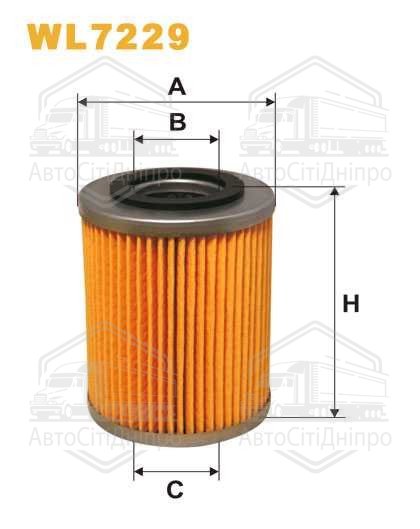Фільтр масляний двигуна WL7229/OM523/2 (вир-во WIX-FILTERS)