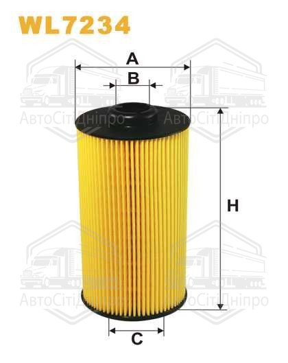 Фільтр масляний двигуна BMW E38 WL7234/OE649/3 (вир-во WIX-FILTERS)