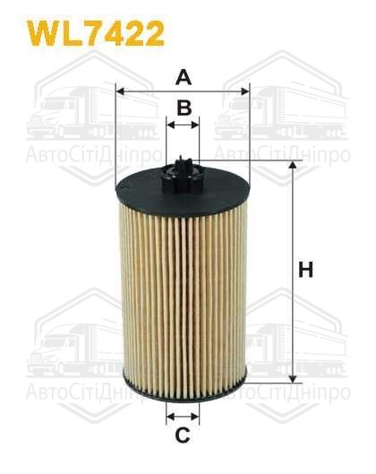 Фільтр масляний двигуна OPEL WL7422/OE648/6 (вир-во WIX-FILTERS)