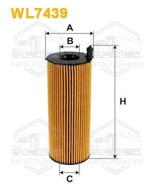 Фільтр масляний двигуна WL7439/OE650/3 (вир-во WIX-FILTERS)