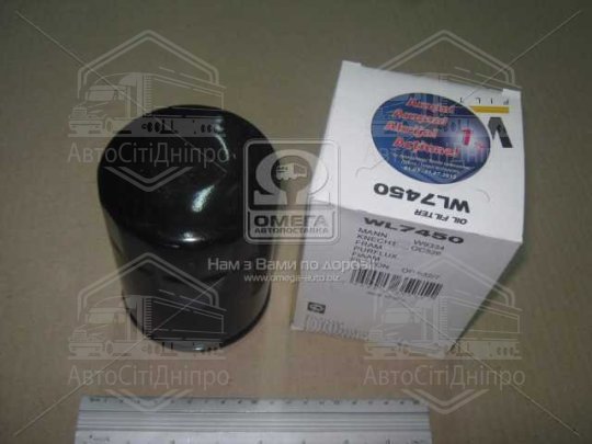 Фільтр масляний двигуна WL7450/OP632/7 (вир-во WIX-FILTERS)