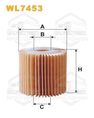 Фільтр масляний двигуна WL7453/OE685/1 (вир-во WIX-FILTERS)