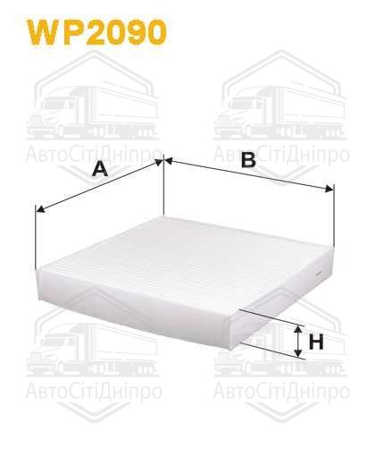 Фільтр салону FIAT 500, PANDA 07- (вир-во WIX-FILTERS)