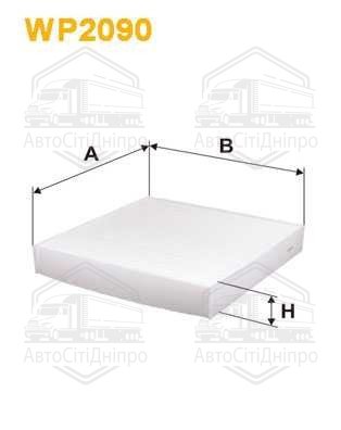 Фільтр салону FIAT 500, PANDA 07- (вир-во WIX-FILTERS)