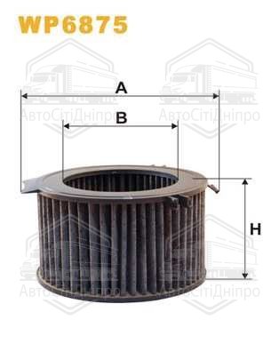 Фільтр салону WP6875/K1037A вугільний (вир-во WIX-FILTERS)