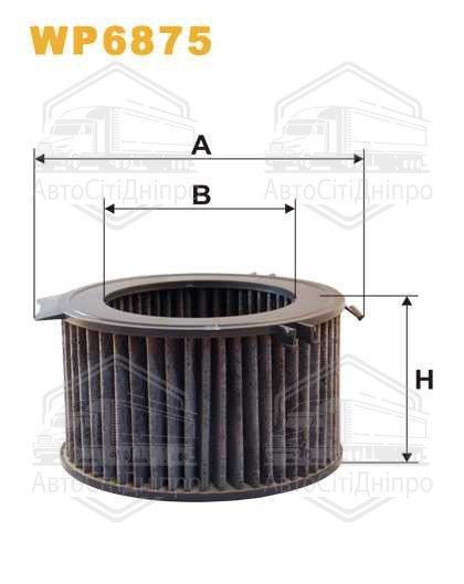 Фільтр салону WP6875/K1037A вугільний (вир-во WIX-FILTERS)