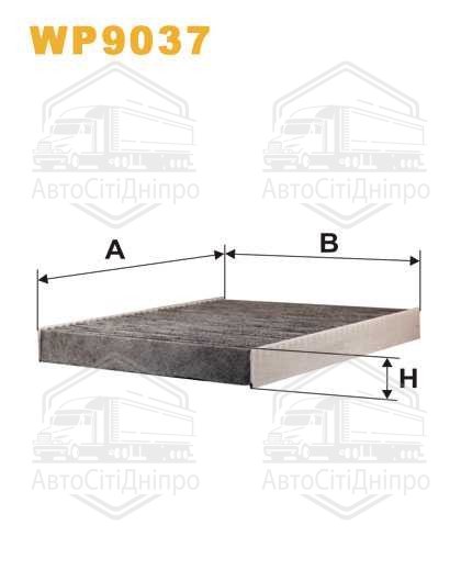 Фільтр салону SKODA FABIA (вугільний) WP9037/K1079A (вир-во WIX-FILTERS)
