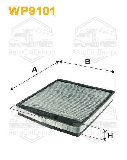 Фільтр салону WP9101/K1126A вугільний (вир-во WIX-FILTERS)