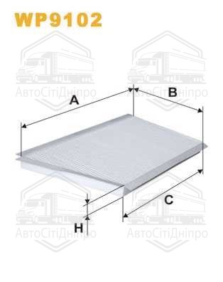 Фільтр салону K1106/WP9102 (вир-во WIX-FILTERS)