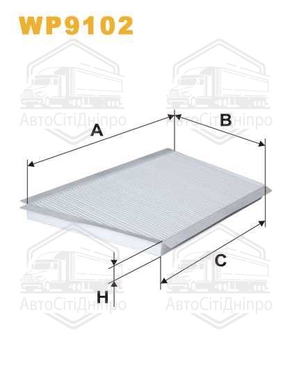 Фільтр салону K1106/WP9102 (вир-во WIX-FILTERS)