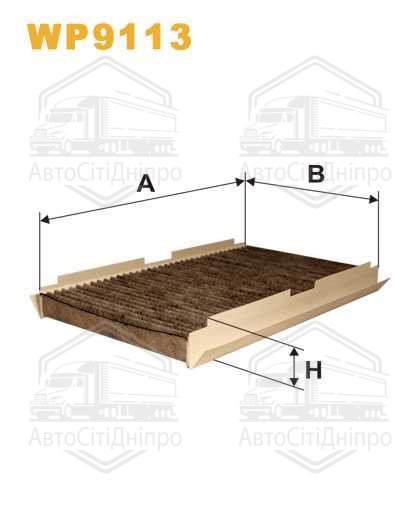 Фільтр салону WP9113/K1093A вугільний (вир-во WIX-FILTERS)