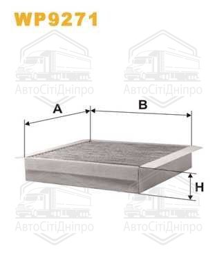 Фільтр салону Smart вугільний (вир-во WIX-FILTERS)
