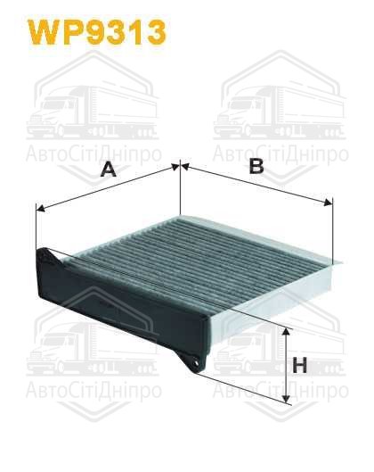 Фільтр салону WP9313/K1240A вугільний (вир-во WIX-FILTERS)