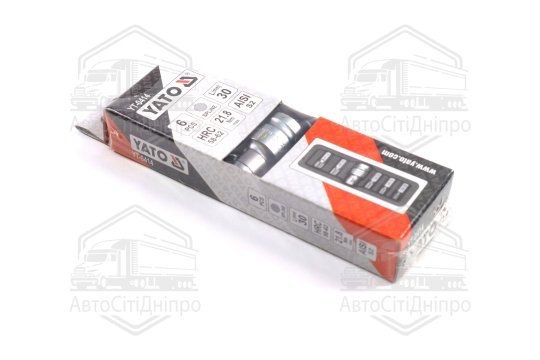 Набір викруточних насадок: "SPLINE", L = 30, 75 мм, адаптер 1/2". 6 шт. [24/72], шт(Y