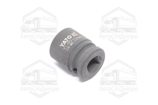 Головка торцева ударна 6-гран. YATO, у кв. 1/2", М = 22мм, L = 39 мм (YATO)