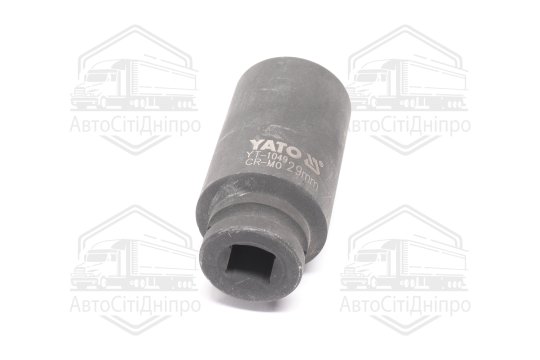 Головка торцева ударна 6-гранна YATO: глибока, квадрат 1/2", М = 29 мм, L = 78 мм (YATO)