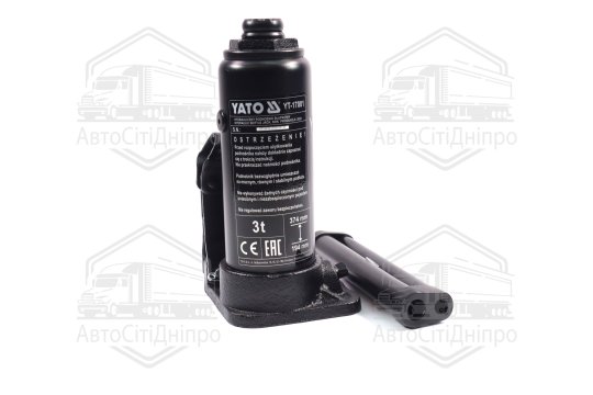 домкрат гідравлічний пляшковий 3 т 194-374 мм(YATO )