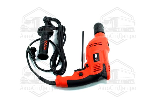 Дриль ударний електромережевий: P = 710 Вт, з самозатискним патроном для свердлів O? 13 мм(YATO)