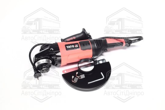 Шліфмашина кутова мережева YATO: P = 2800 Вт, O = 230 мм, 6600 об/хв, шт(YATO)