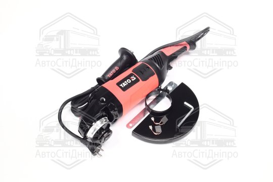 Шліфмашина кутова мережева YATO: P = 2800 Вт, O = 230 мм, 6600 об/хв, шт(YATO)