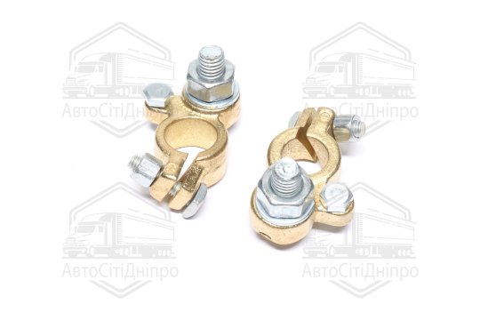 Клема акумулятора 2 шт. (латунна 200 гр.) наконечник КАМАЗ, МАЗ, КРАЗ, УРАЛ