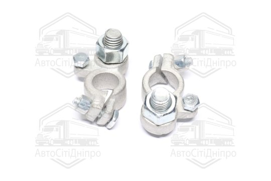 Клема акумулятора 2 шт. РЕМОНТ (латунь, луджена 240 гр.) КАМАЗ,МАЗ,Трактори "болтовий затискач"O 12