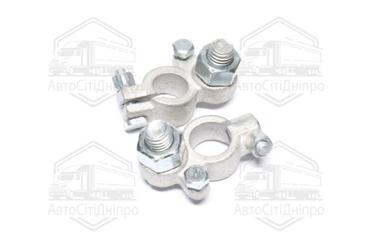 Клема акумулятора 2 шт. РЕМОНТ (латунь, луджена 240 гр.) КАМАЗ,МАЗ,Трактори "болтовий затискач"O 12