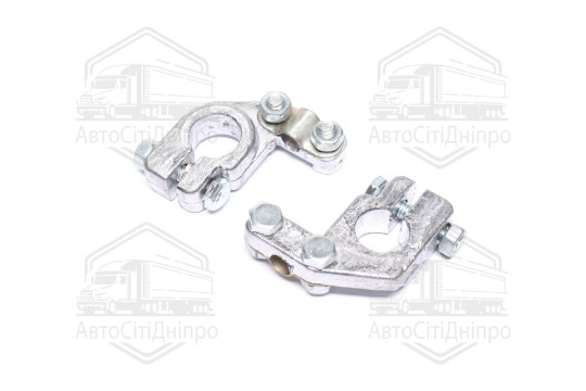 Клема акумулятора 2 шт. (свинець 260 гр.) наконечник КАМАЗ, МАЗ