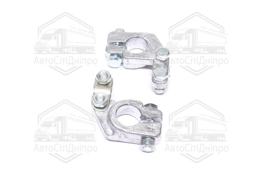 Клема акумулятора 2 шт. (свинець 260 гр.) наконечник КАМАЗ, МАЗ