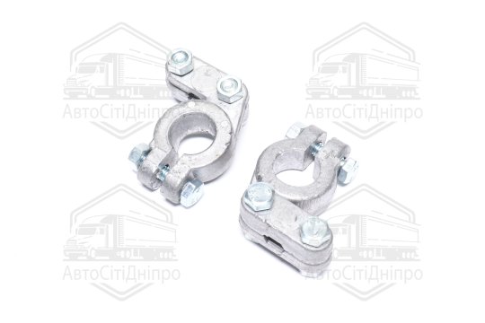 Клема акумулятора 2 шт. (свинець, 350 гр.) РЕМОНТ КАМАЗ, МАЗ, ГАЗ, Трактори