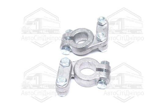 Клема акумулятора 2 шт. (свинець, 350 гр.) РЕМОНТ КАМАЗ, МАЗ, ГАЗ, Трактори