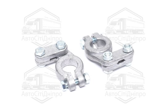 Клема акумулятора 2 шт. (свинець, 350 гр.) РЕМОНТ КАМАЗ, МАЗ, ГАЗ, Трактори