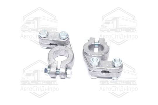 Клема акумулятора 2 шт. (свинець, 350 гр.) РЕМОНТ КАМАЗ, МАЗ, ГАЗ, Трактори