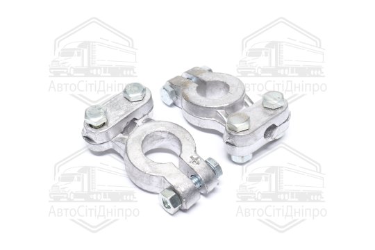 Клема акумулятора (2 шт.,свинець, 380 гр.) РЕМОНТНА посилена КАМАЗ,МАЗ, ГАЗ, Трактори "пряма планка"