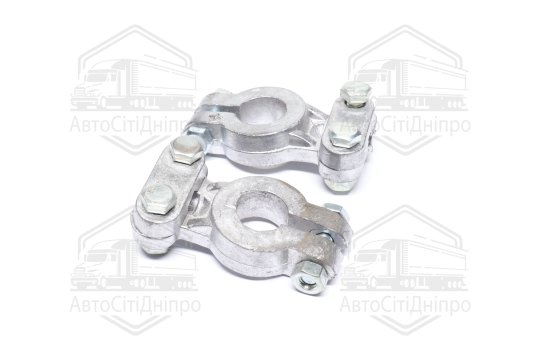 Клема акумулятора (2 шт.,свинець, 380 гр.) РЕМОНТНА посилена КАМАЗ,МАЗ, ГАЗ, Трактори "пряма планка"