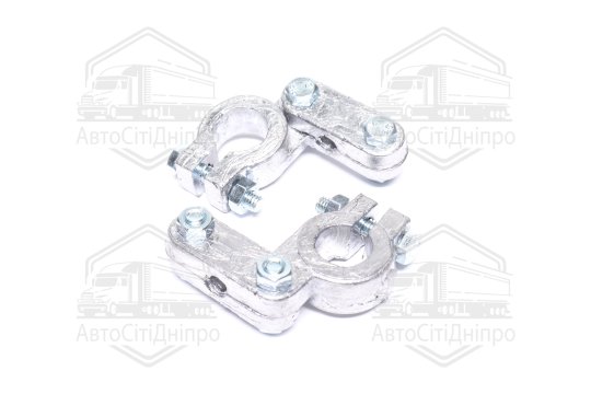 Клема акумулятора 2шт. (свинець, 400 гр.,бічна планка) РЕМОНТ посилена КАМАЗ,МАЗ,ГАЗ,Трактора