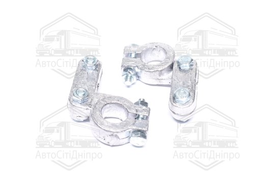 Клема акумулятора 2шт. (свинець, 400 гр.,бічна планка) РЕМОНТ посилена КАМАЗ,МАЗ,ГАЗ,Трактора