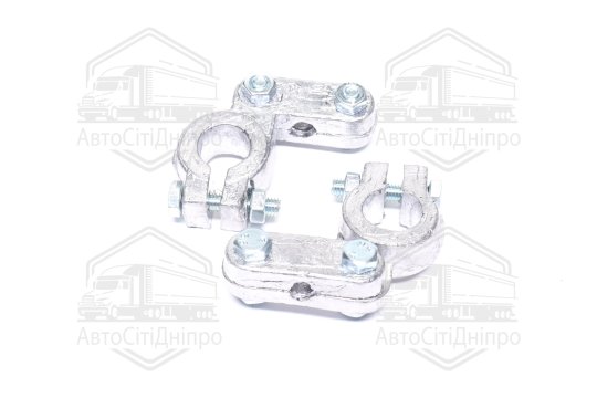 Клема акумулятора 2шт. (свинець, 400 гр.,бічна планка) РЕМОНТ посилена КАМАЗ,МАЗ,ГАЗ,Трактора