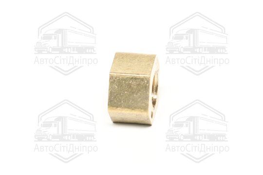 Гайка колектора М10х1, 5 ГАЗ, МАЗ, КамАЗ, ЗІЛ, Трактори (H=11 мм, латунь, ключ 17)