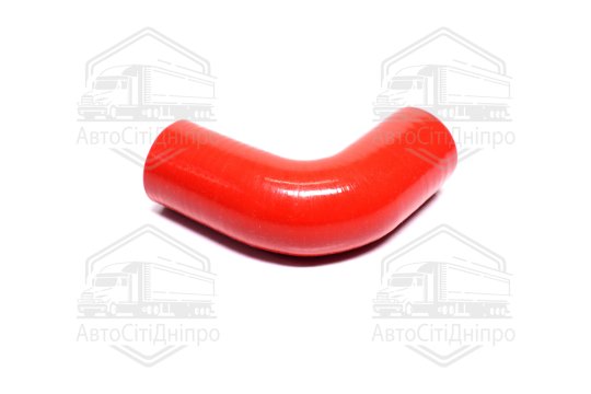 Патрубок радіатора ГАЗЕЛЬ верхній (СИЛІКОН червоний, дв.406-405, D=38 мм, L=80х90 мм)