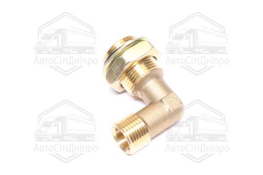 Кутник КАМАЗ,ГАЗ М22/М18 у зборі (гайка, шайба, ущільнювач)