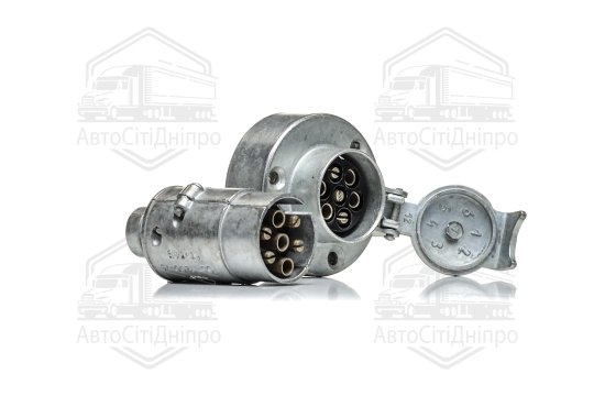 Вилка-розетка Вантажні Авто,Сільгосптехніка 12В (з пильником)