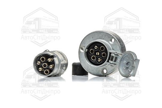 Вилка-розетка Вантажні Авто,Сільгосптехніка 12В (з пильником)