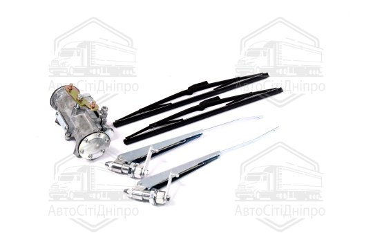 Склоочисник ЗІЛ пневматичний СЛ-440 у зборі без тяг (з важелями, щітками, осями)