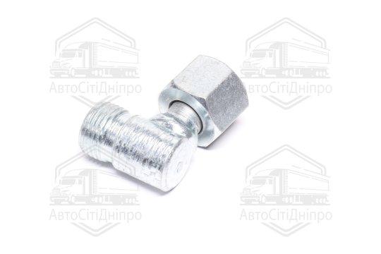 Штуцер кутовий M18 * 1,5-M18 * 1,5 з гайкою S 22 (Агро-Импульс)